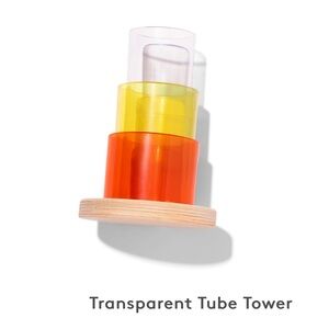 Lovevery transparent tube tower